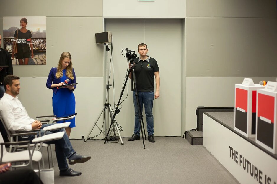 Подготовка к пресс-конференции в Росбанке с онлайн-трансляцией. Организация мероприятия МузПрокат.