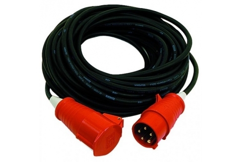 Силовой кабель 380V, CEE 32A/5P — CEE 32A/5P, IP67, 20 м аренда