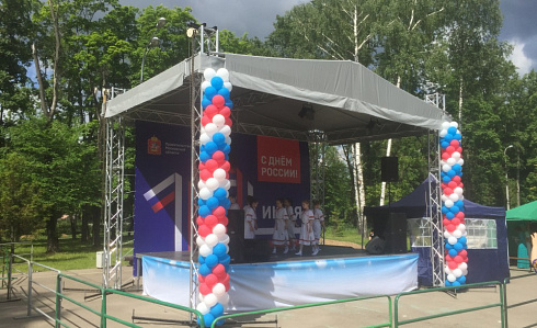Сцена 8x10 м двухскатная с порталами взять в аренду